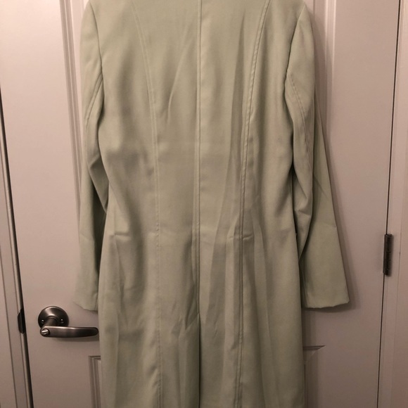 Soft Key Lime Coloured long sleeved jacket and sleeveless dress combo - Picture 3 of 7